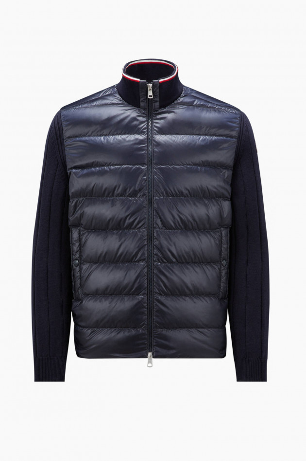 Moncler Hybrid Strickjacke in Navy