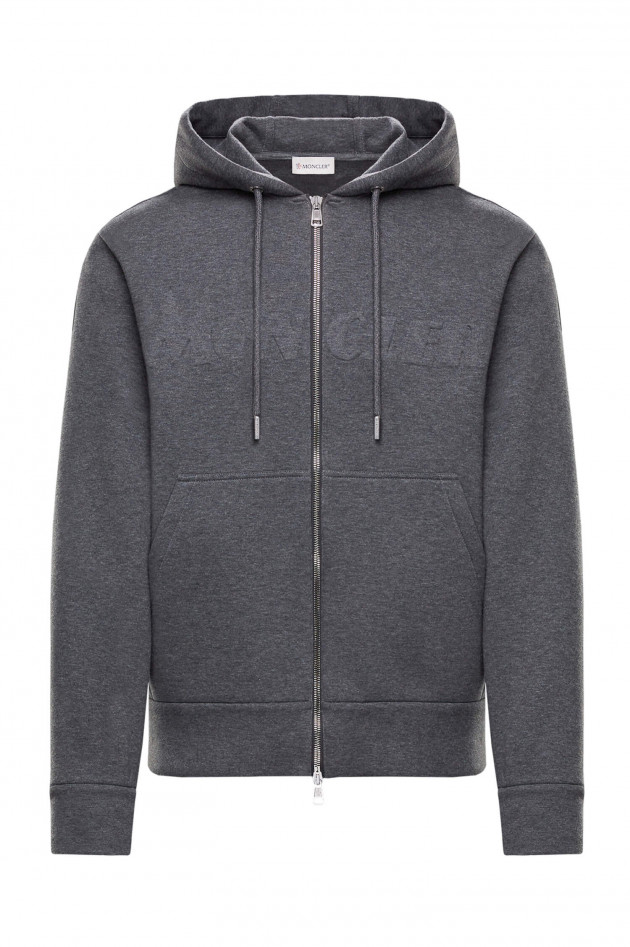 Moncler Sweatjacke in Grau meliert