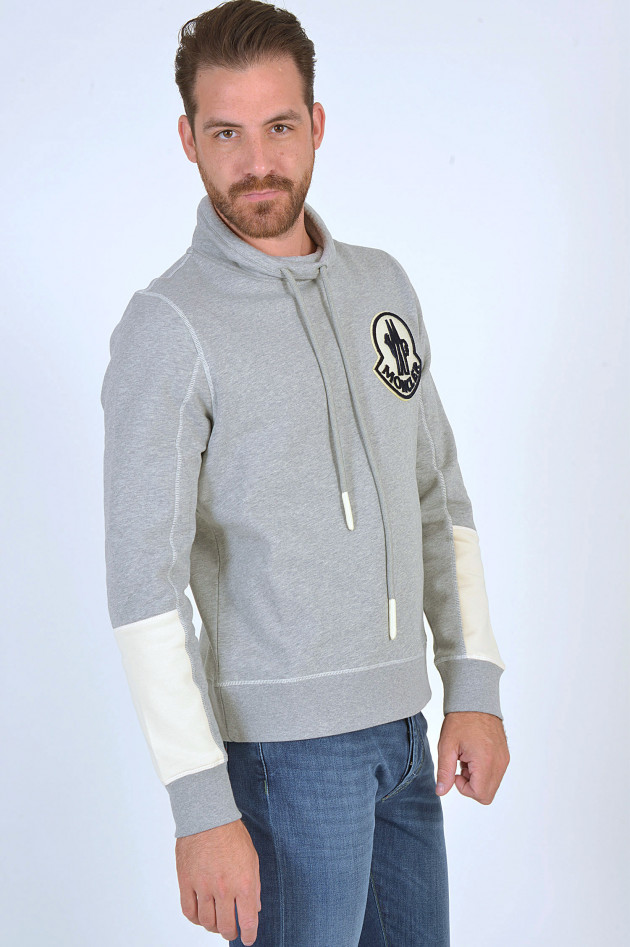 Moncler Sweater mit Rundkragen in Grau
