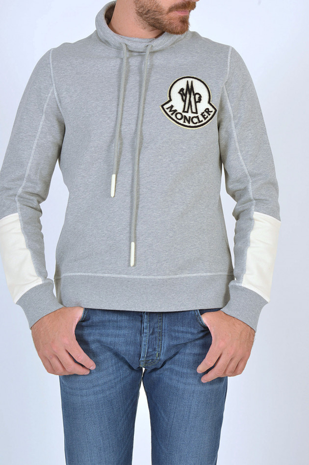 Moncler Sweater mit Rundkragen in Grau