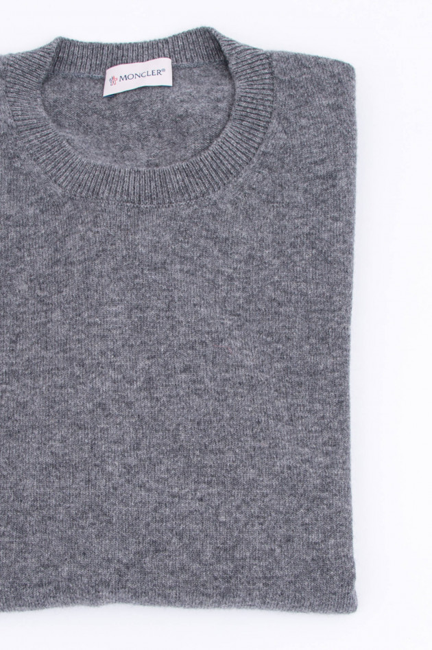Moncler Sweater aus Feinstrick in Anthrazit
