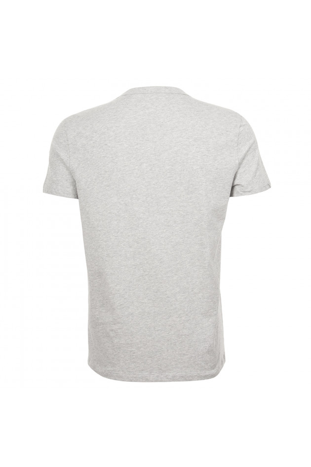 Moncler T-Shirt in Grau/Rot