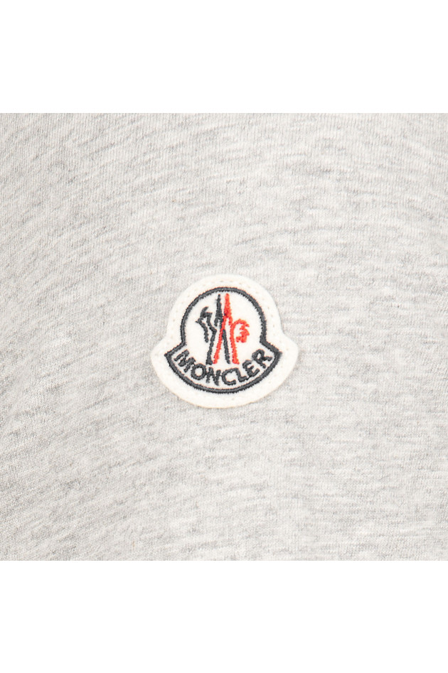 Moncler T-Shirt in Grau/Rot