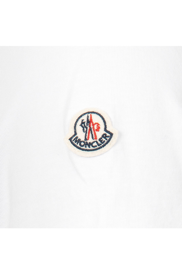 Moncler T-Shirt in Weiß/Blau/Rot