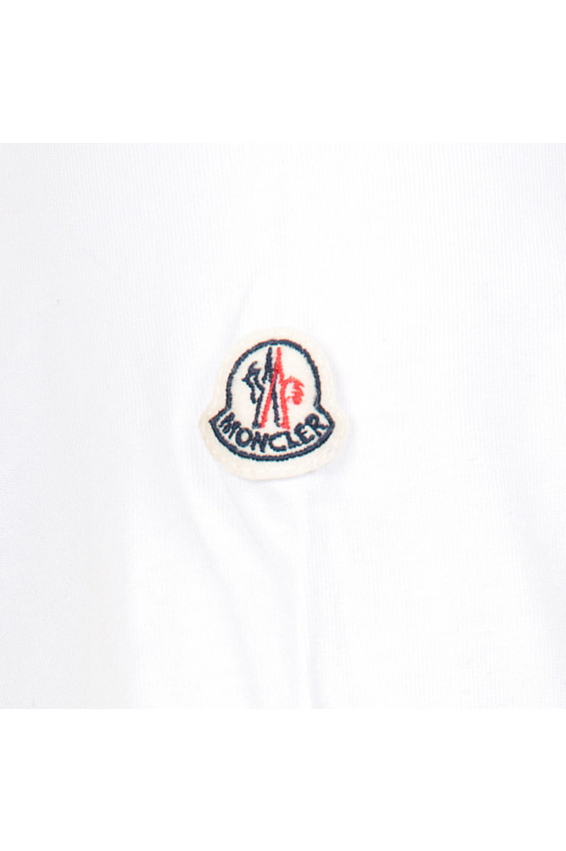 Moncler T-Shirt in Blau/Weiß