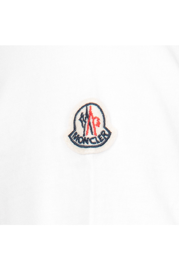 Moncler T-Shirt in Weiß/Blau