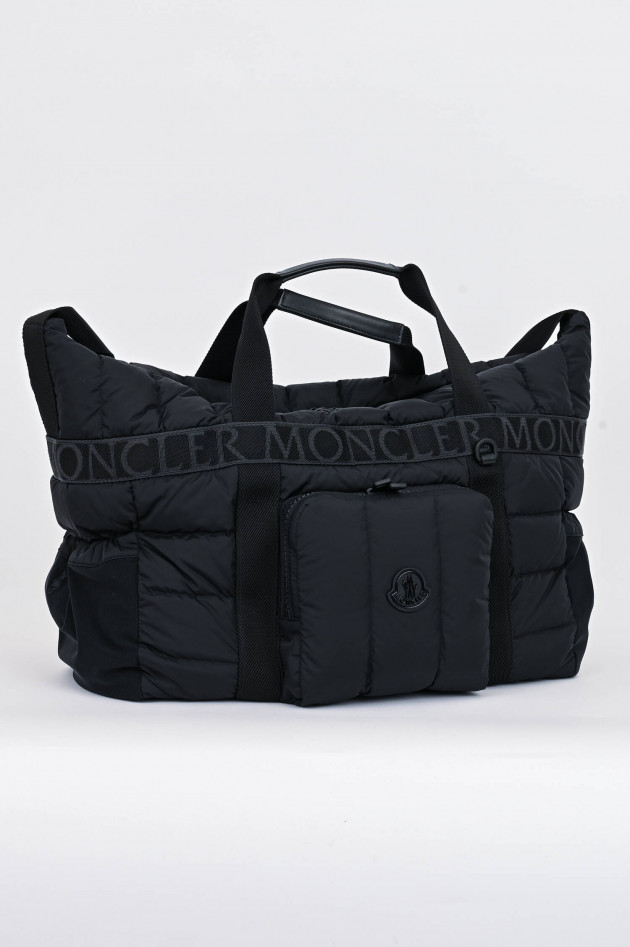 Moncler Daunenstepp-Weekender ANTARTIKA in Schwarz