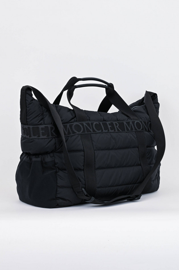 Moncler Daunenstepp-Weekender ANTARTIKA in Schwarz