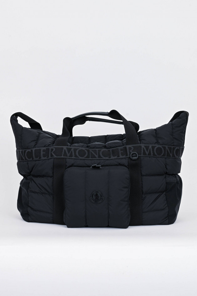 Moncler Daunenstepp-Weekender ANTARTIKA in Schwarz