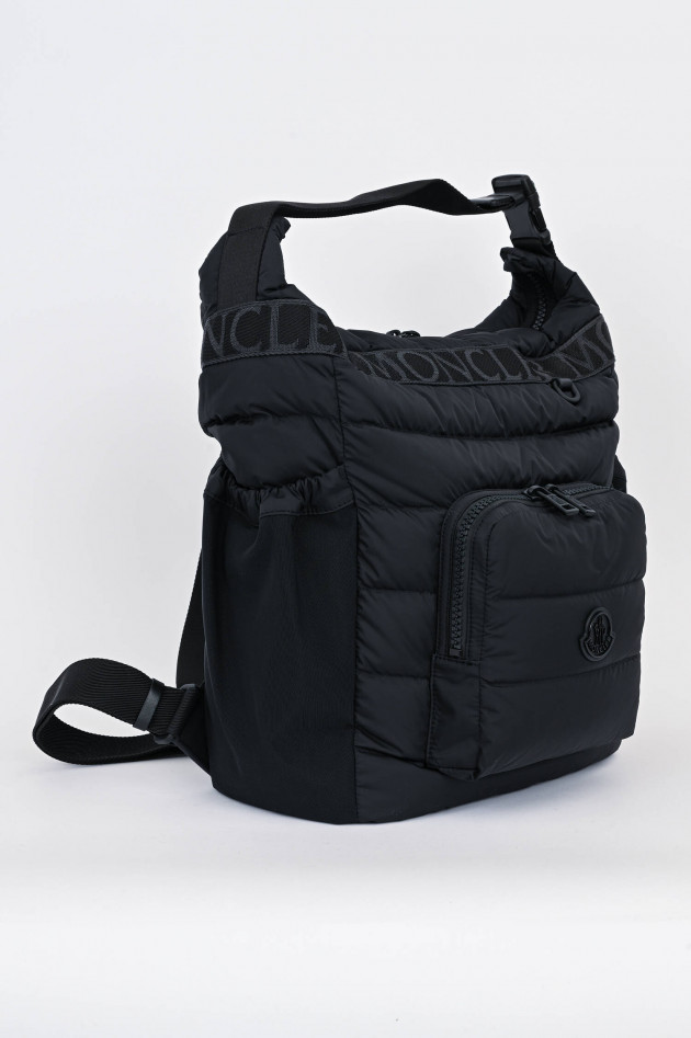 Moncler Stepp-Rucksack ANTARTIKA in Schwarz