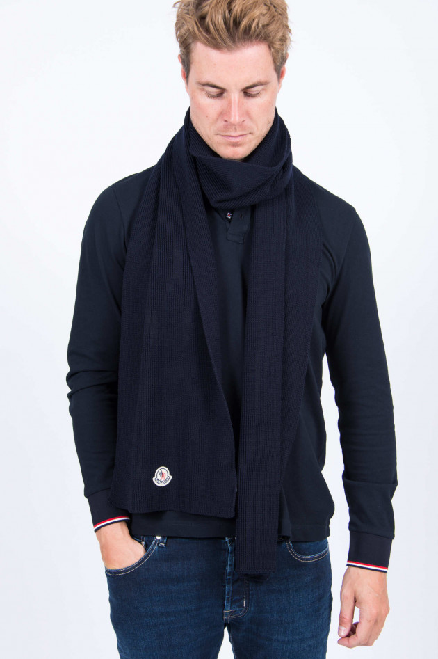 Moncler Strickschal in Navy