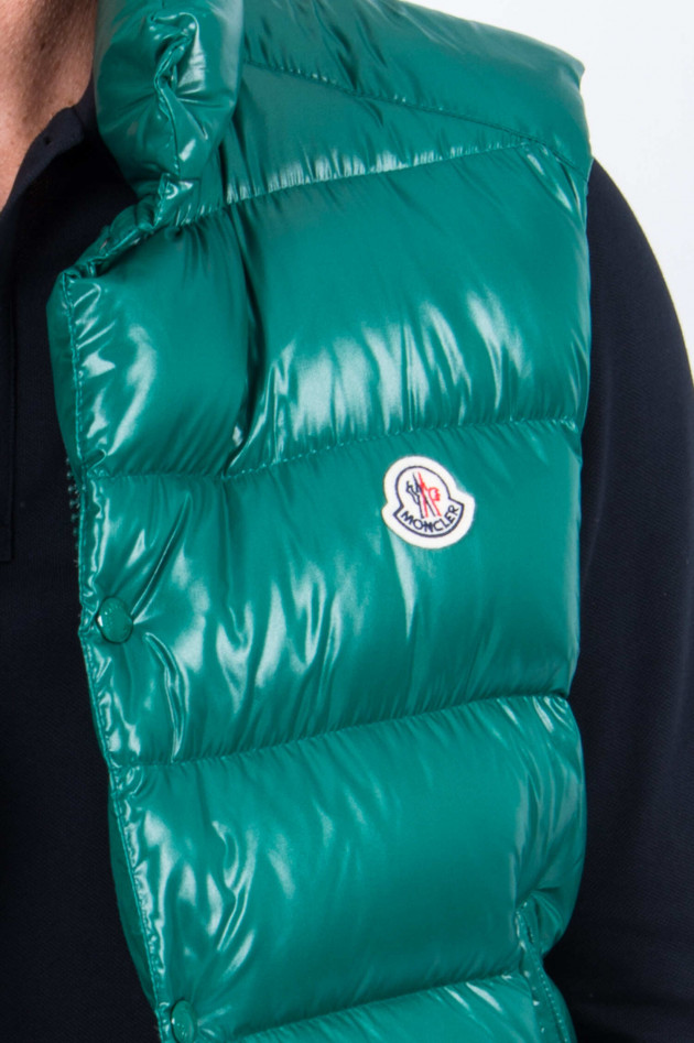 Moncler Daunengilet TIB in Grün/Schwarz