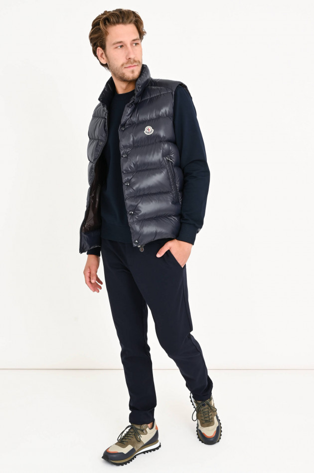 Moncler Gilet mit Stehkragen in Dunkelblau