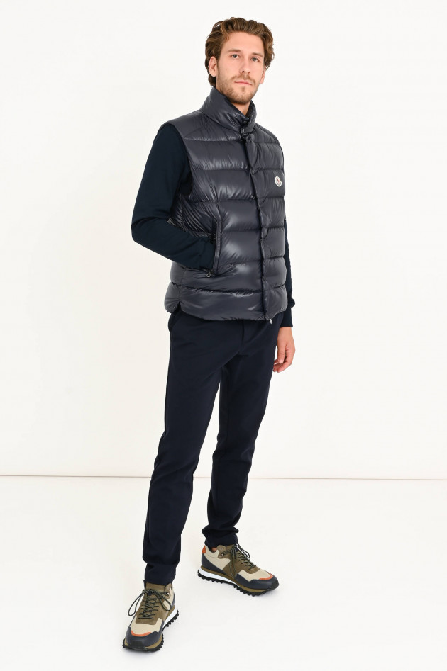 Moncler Gilet mit Stehkragen in Dunkelblau