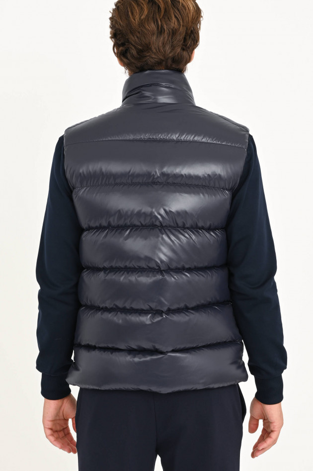 Moncler Gilet mit Stehkragen in Dunkelblau