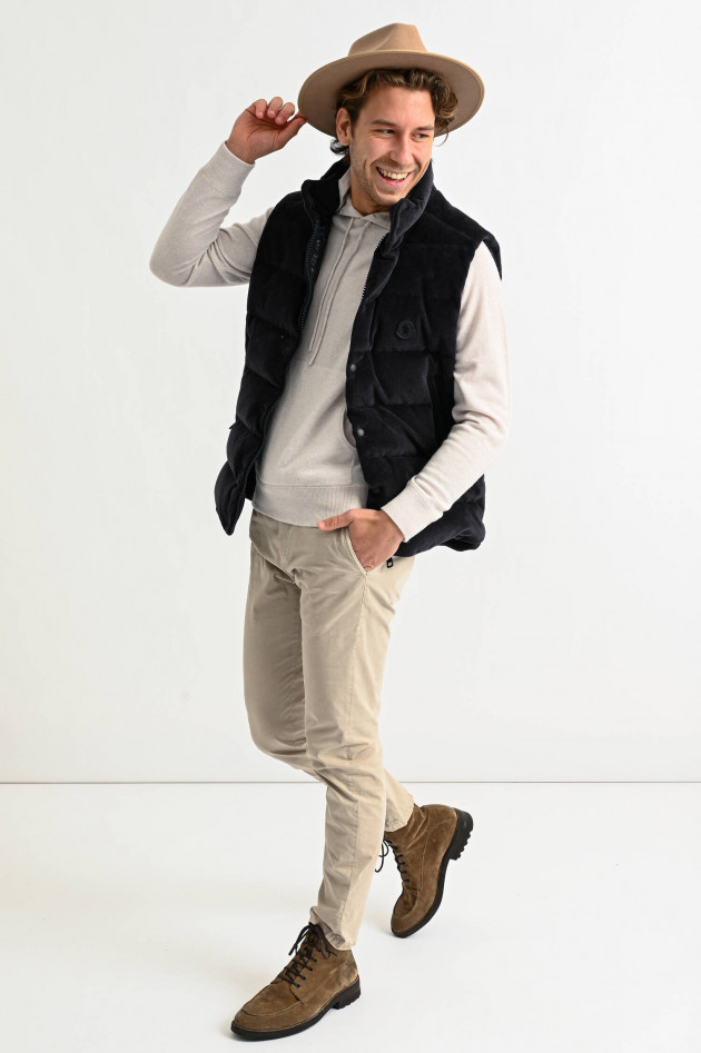 Moncler Cord Gilet in Dunkelbraun