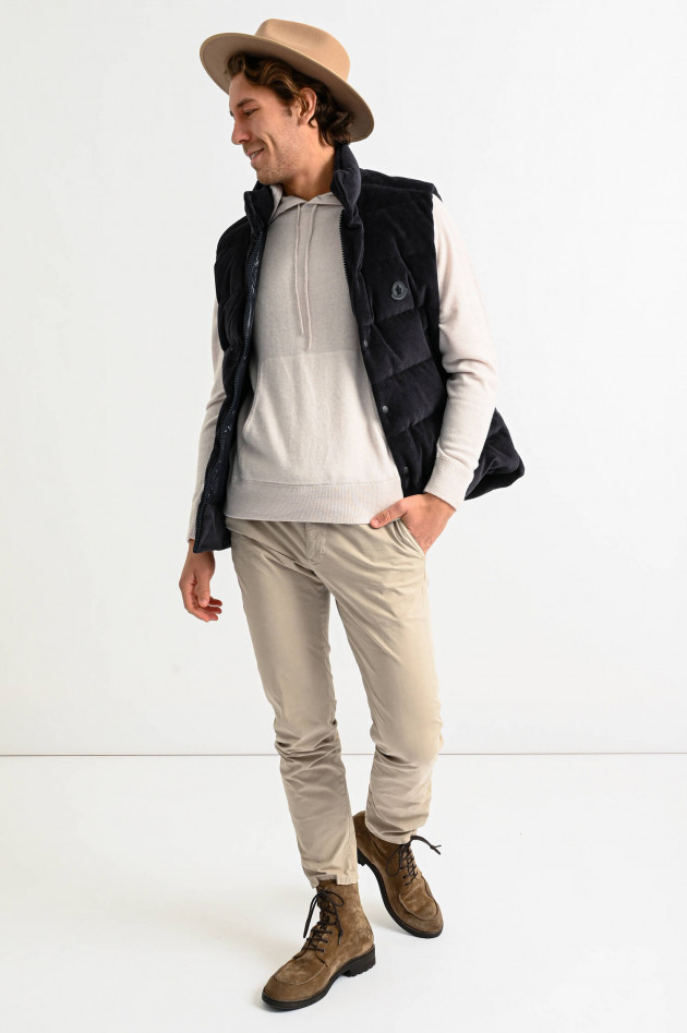 Moncler Cord Gilet in Dunkelbraun