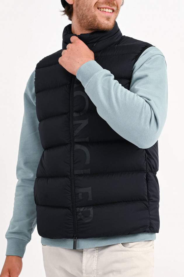 Moncler Daunenstepp-Gilet AMAK in Schwarz