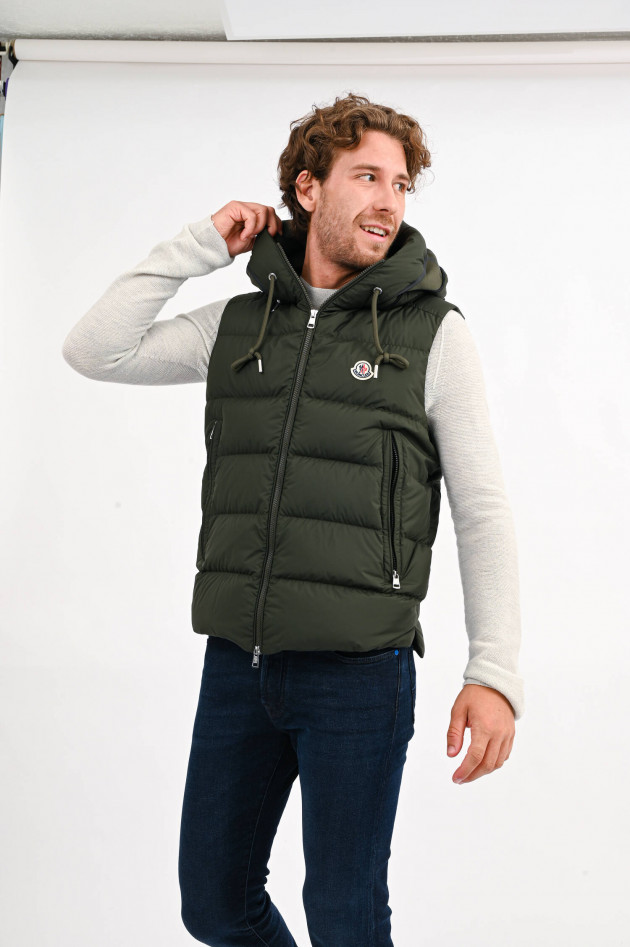 Moncler Daunenstepp-Gilet CARDAMINE in Oliv