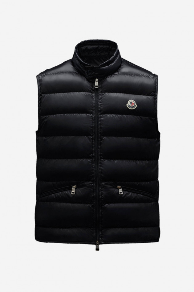 Moncler Daunenweste GUI in Schwarz