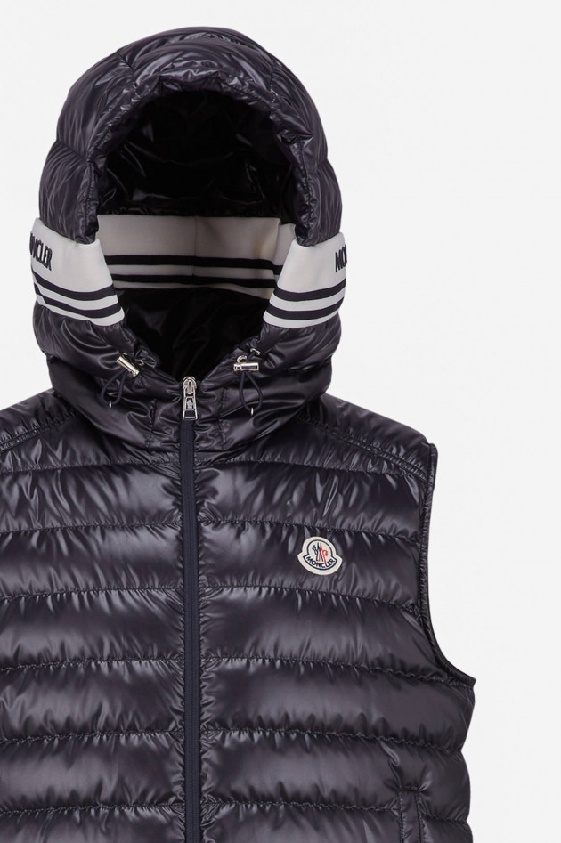 Moncler Daunengilet CLAI mit Kapuze in Navy