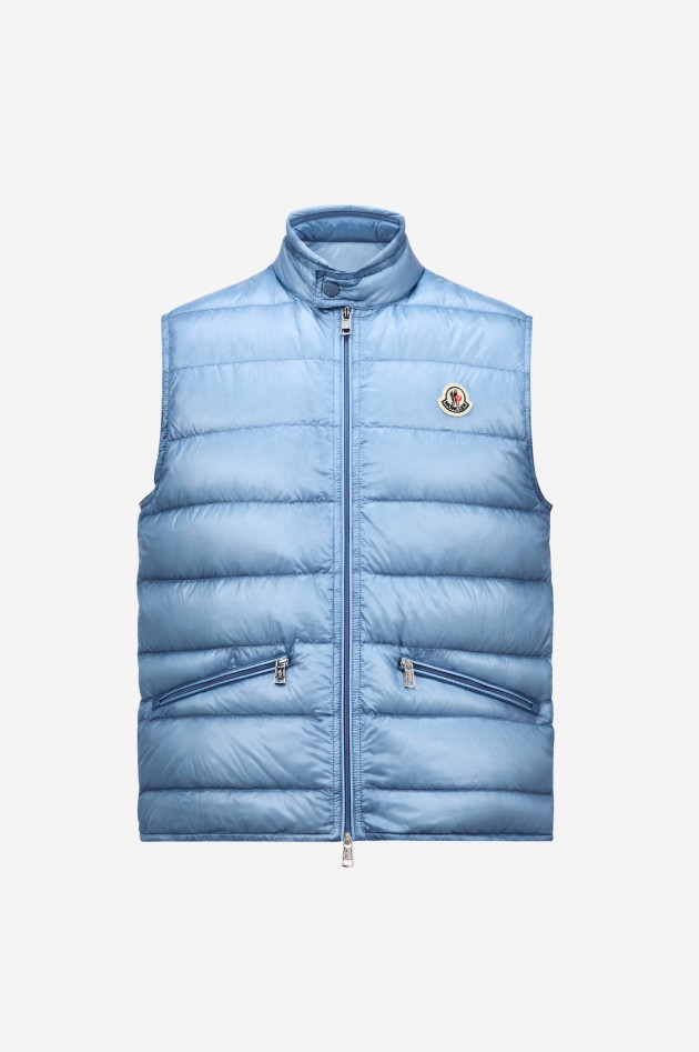 Moncler Daunengilet GUI in Hellblau