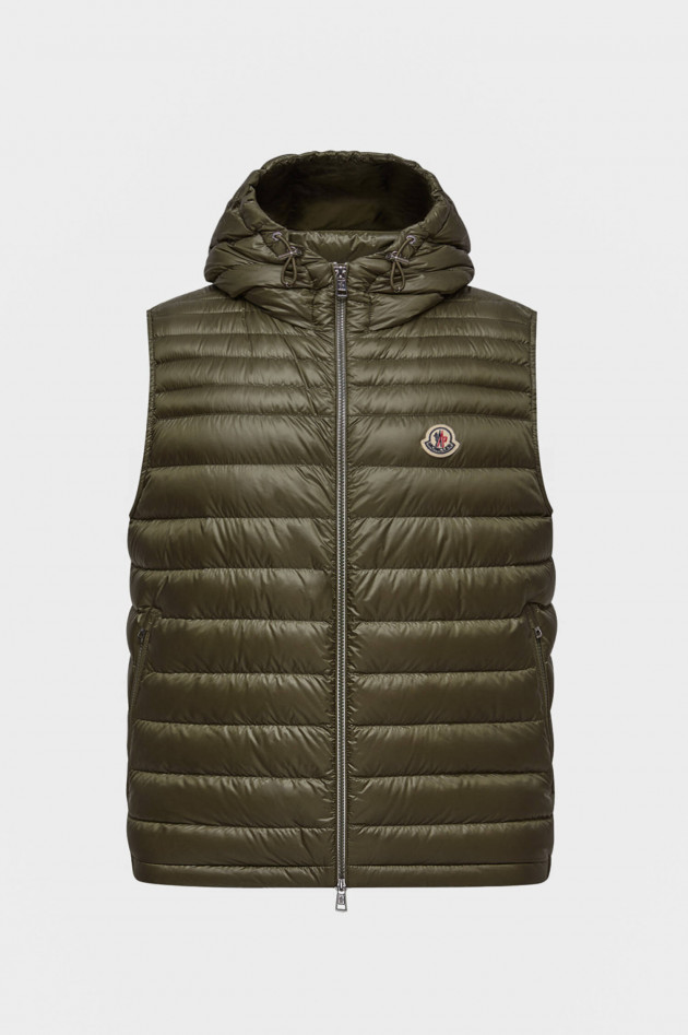 Moncler Daunen-Gilet ORANT mit Kaupue in Oliv