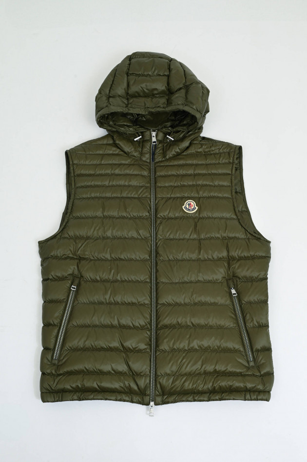 Moncler Daunen-Gilet ORANT mit Kaupue in Oliv