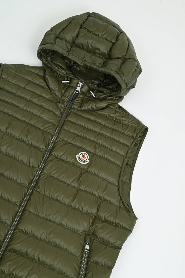 Moncler Daunen-Gilet ORANT mit Kaupue in Oliv