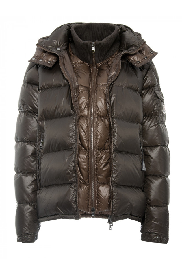 Moncler Leichtdaunenjacke Oliv