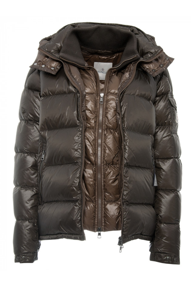 Moncler Leichtdaunenjacke Oliv