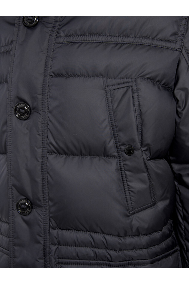 Moncler Parka mit Fellbesatz Marine