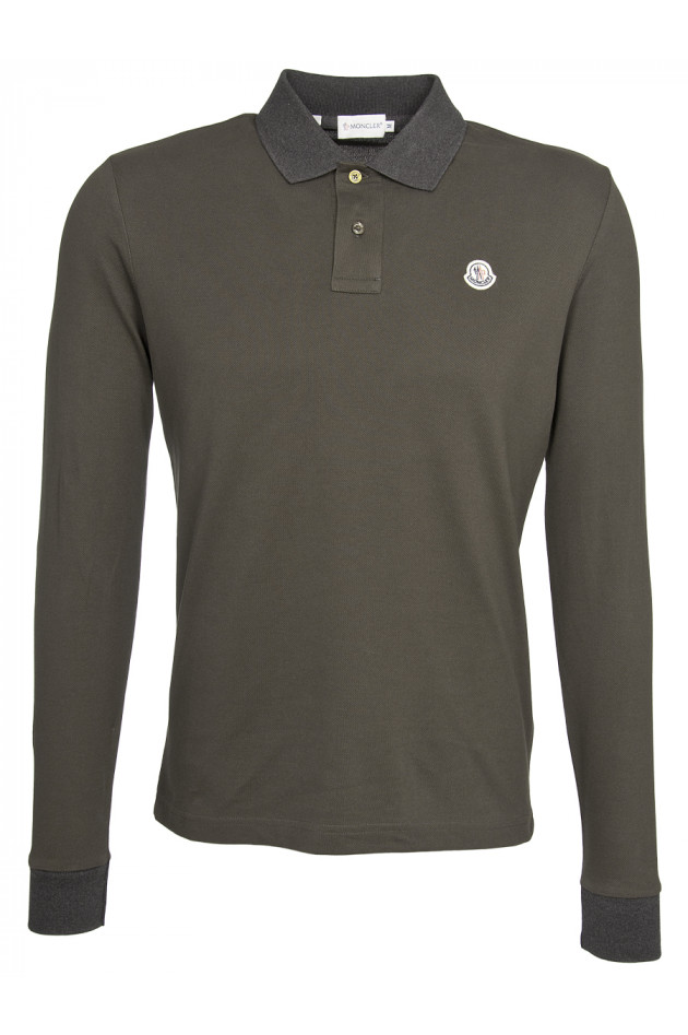 Moncler Poloshirt Oliv/Antra