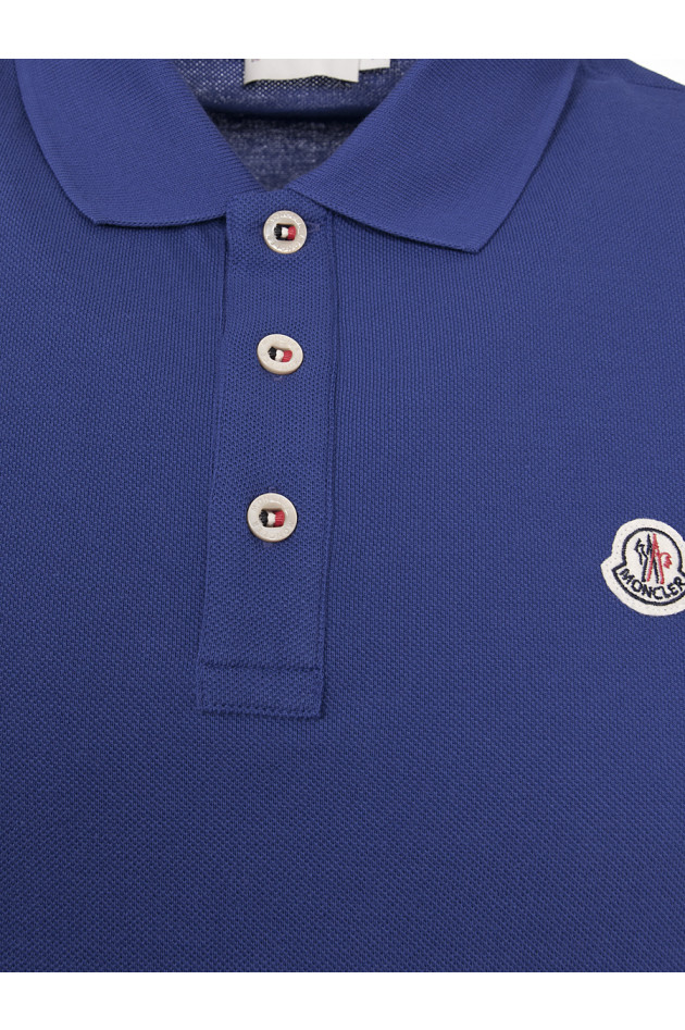 Moncler Poloshirt in Royalblau