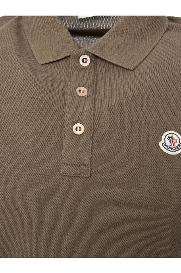 Moncler Poloshirt in Oliv
