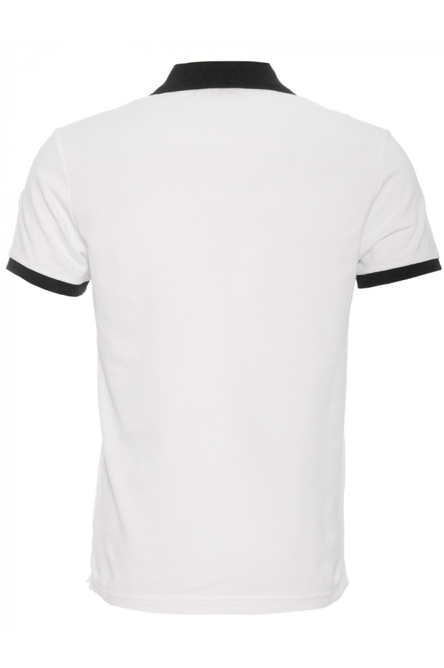 Poloshirt Weiß/Marine