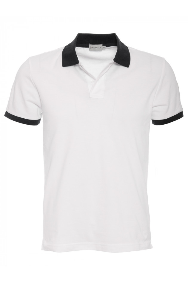 Poloshirt Weiß/Marine