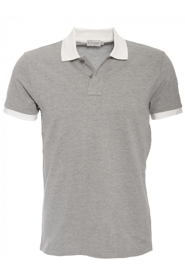 Poloshirt Grau/Weiß