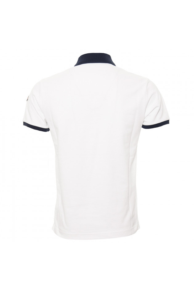 Moncler Poloshirt in Weiß/Marine
