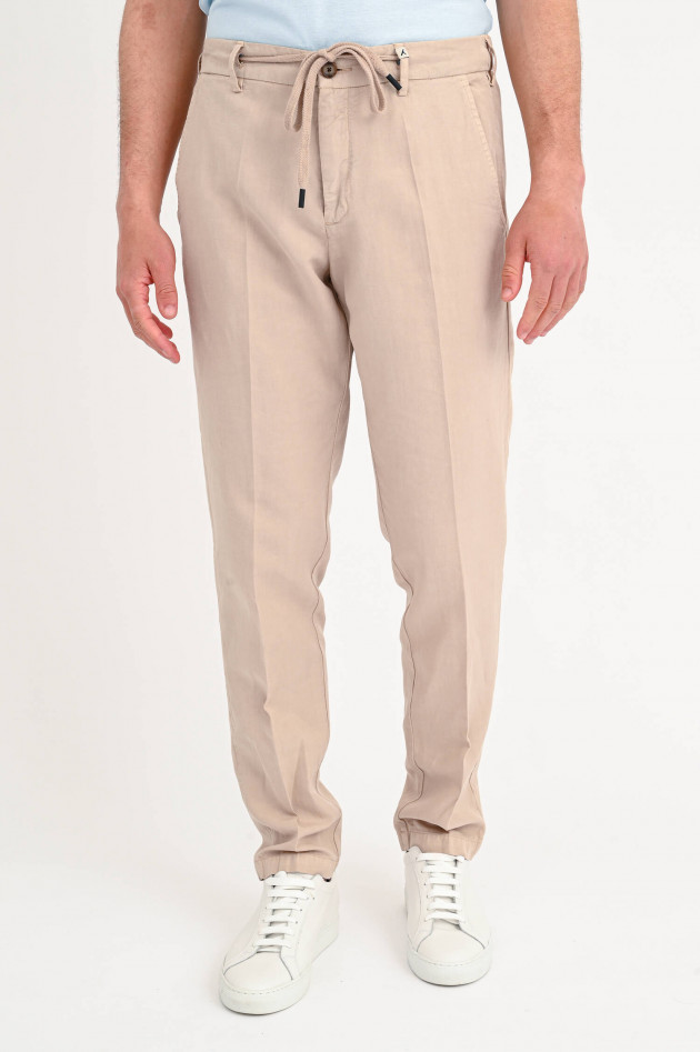 Myths Hose aus Leinen-Mix in Beige