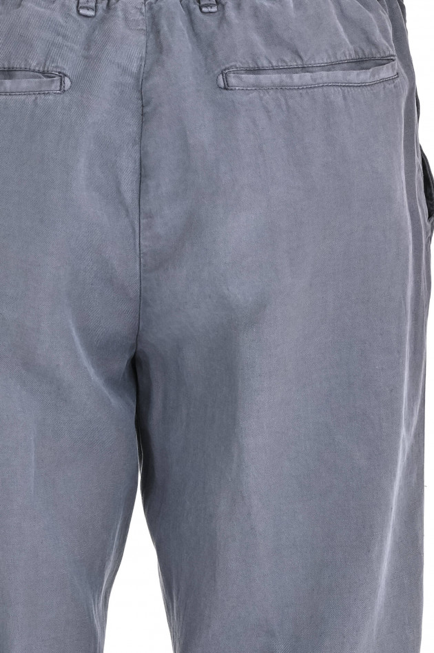Myths Hose aus Leinen-Mix in Anthrazit