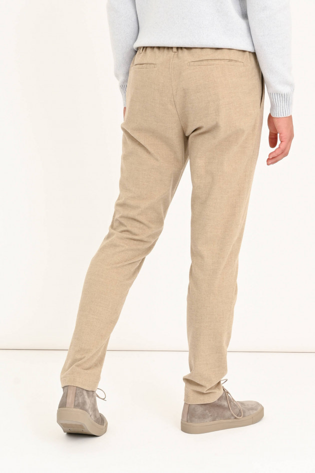 Myths Hose mit weicher Haptik in Beige