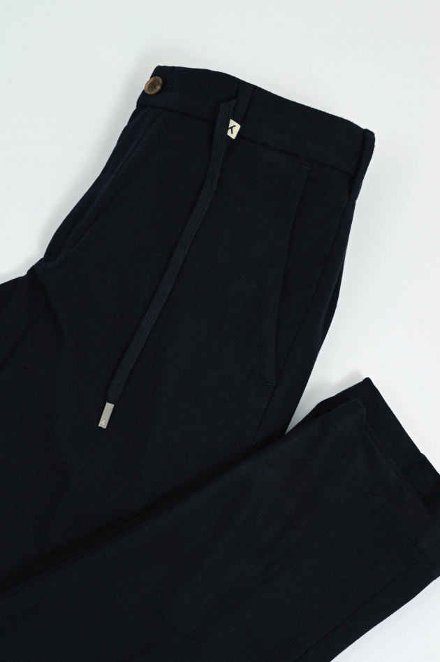 Myths Woll-Optik Hose in Navy