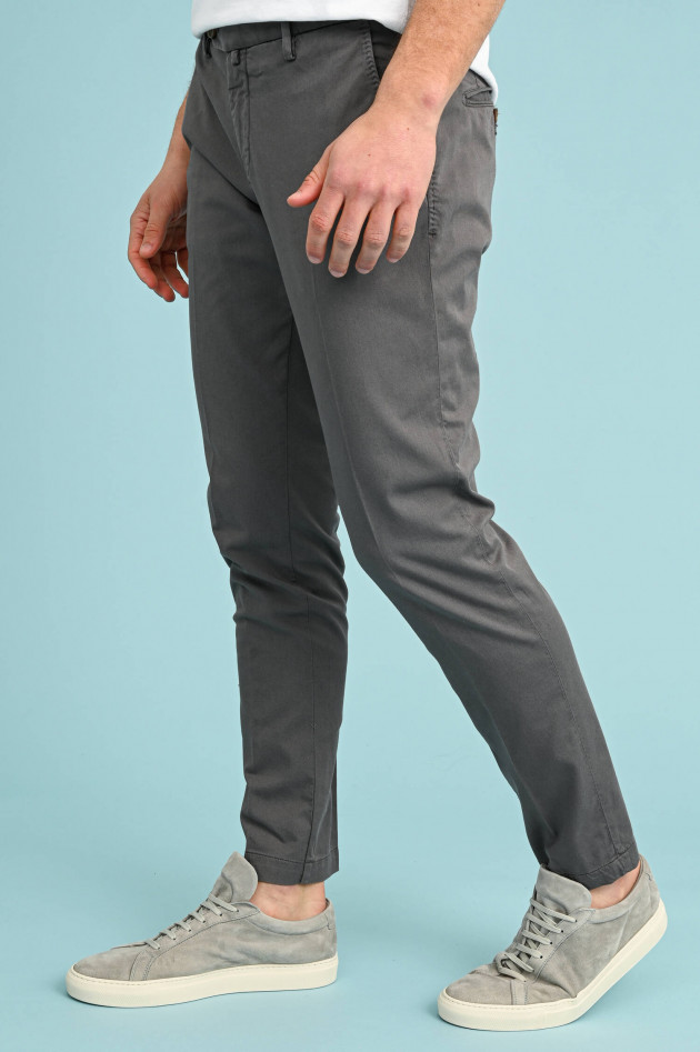 Myths Hose mit Stretchanteil in Dunkelgrau