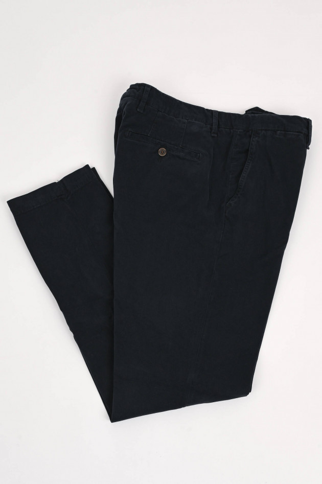 Myths Chinohose aus Modalmix in Navy