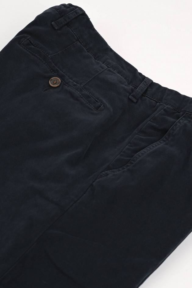 Myths Chinohose aus Modalmix in Navy