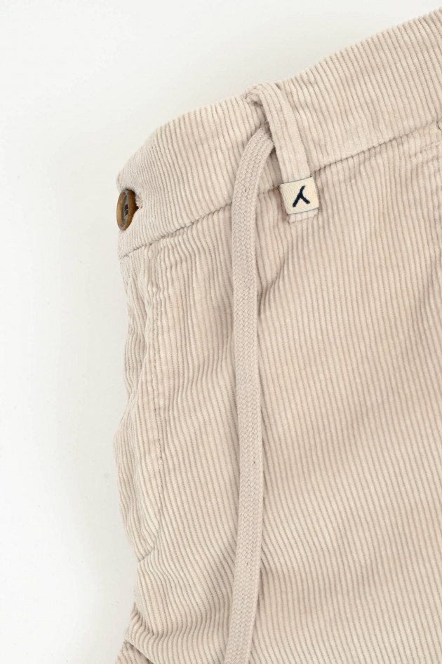 Myths Cordhose mit Tunnelzug in Beige