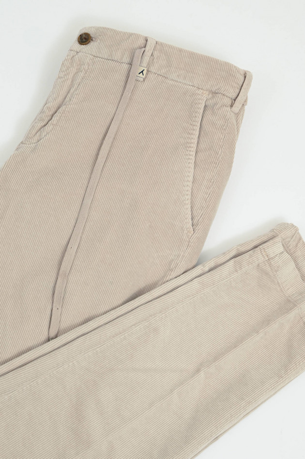 Myths Cordhose mit Tunnelzug in Beige