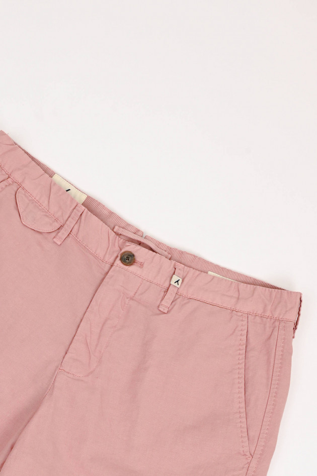 Myths Bermuda aus Leinen-Baumwoll-Mix in Mauve