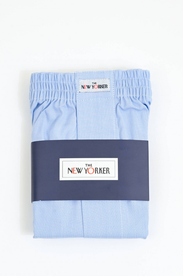 New Yorker  Boxershorts in Hellblau meliert